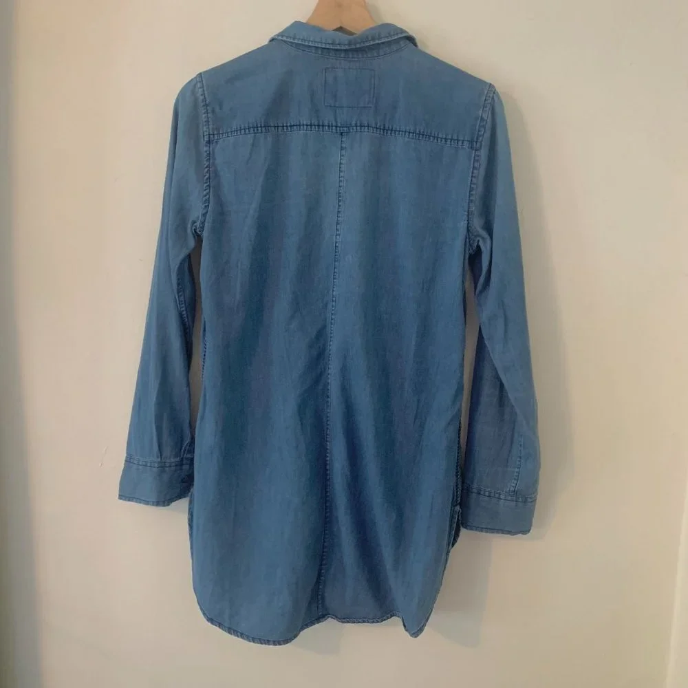 Anthropologie Holding Horses Chambray Tunic Top 4 - Picture 6 of 8